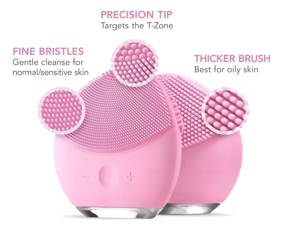 Limpiador Facial Cepillo Exfoliador Masajeador Recargable