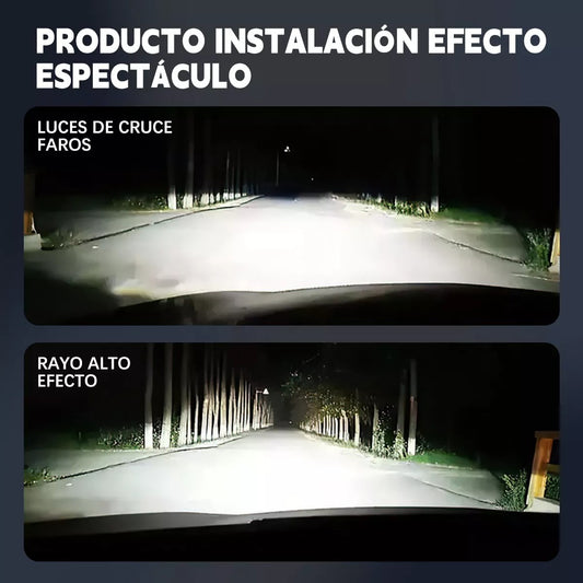 Luces Autos Led Iluminar Por 360 Grados H1 H3 H4 H7 H8 H11
