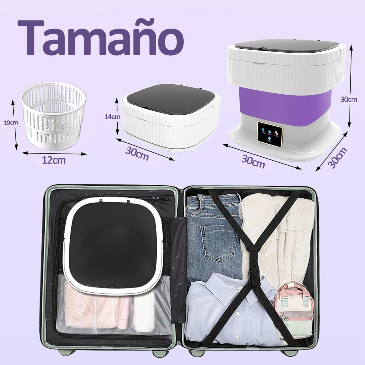Mini Lavadora Portatil HOSO 12L