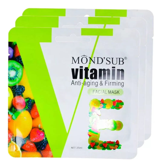 Mascarillas Faciales Vitamina B - C - E 25ml, Mond´sub