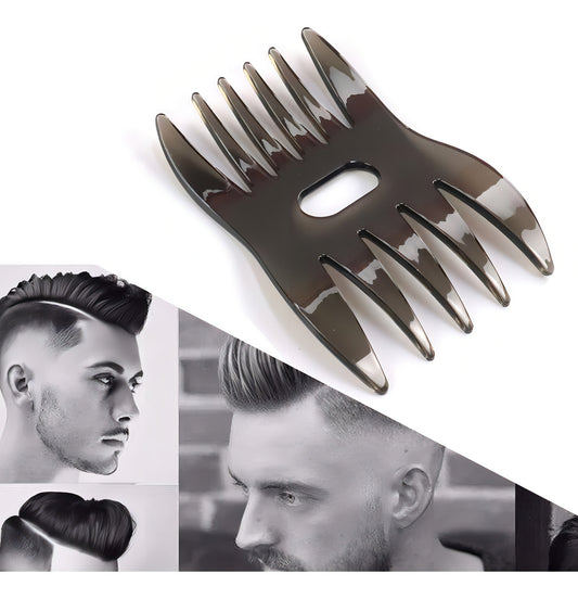 Peine Barbero Ongba No.5 Negro Plástico Profesional Barbería Peluquería