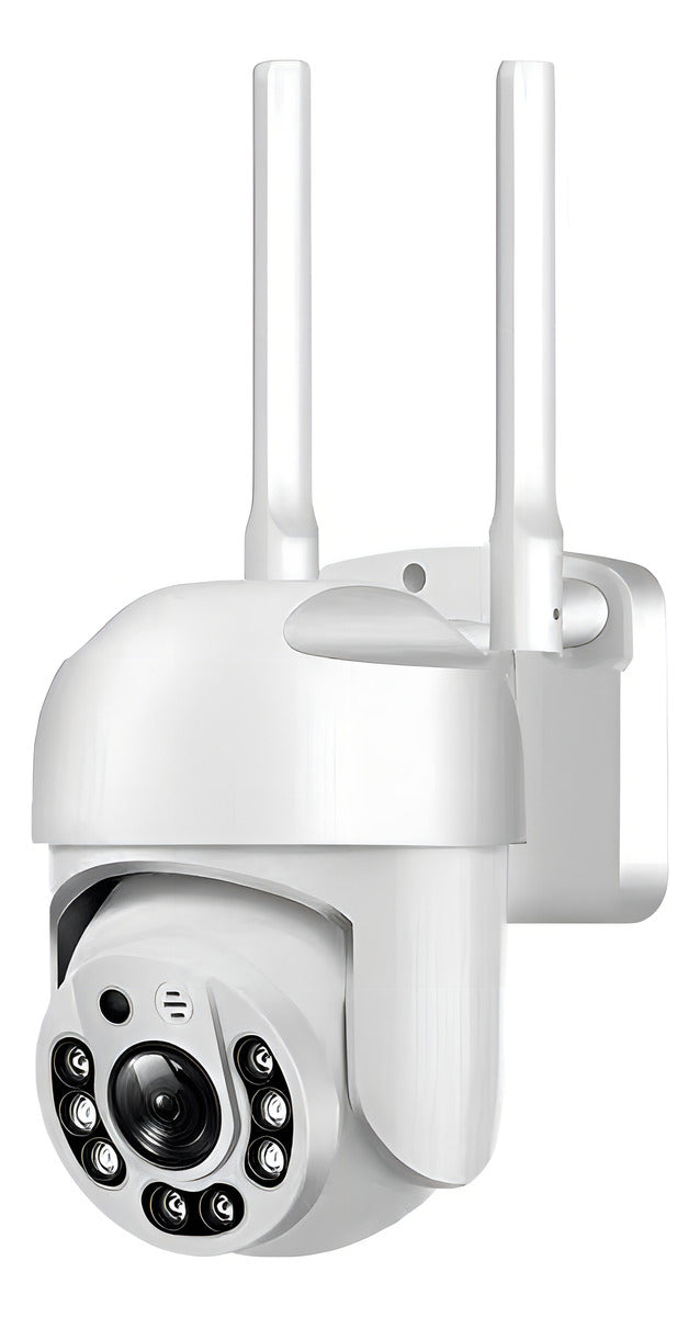 Cámara Seguridad Wifi Audio Bidireccion Alarma Ip66 2k/hd A6 Color Blanco