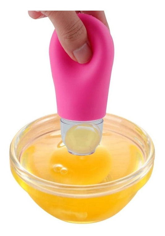 Separador De Yema Huevos De Silicona / Extractor / Cocina Color Rosa