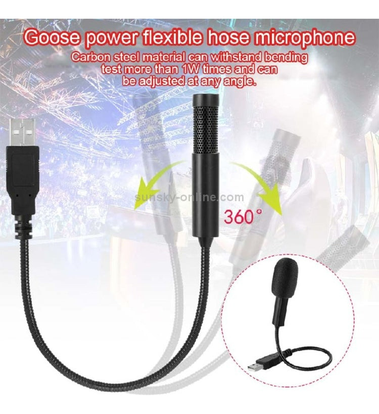 Micrófono De Grabación Profesional Mini Usb Yanmai Sf-558 Color Negro