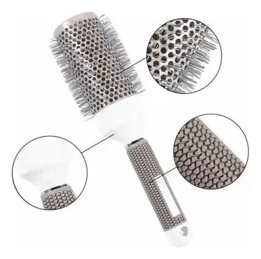 Cepillo Térmico Para Brushing 25mm Color Gris