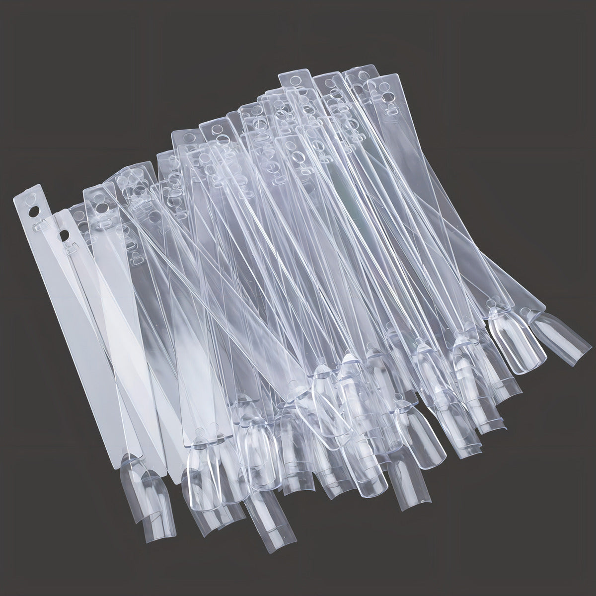 Muestrario De 50 Uñetas Para Practicar Manicure Transparente
