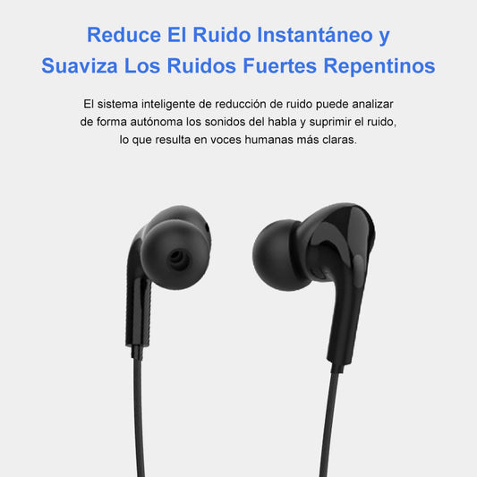 Audífono Para Sordos Recargable Internos Tercera Edad Color Negro