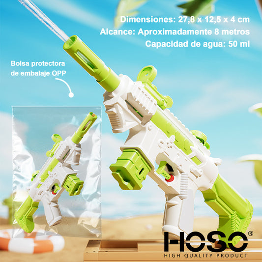 Rifle De Agua Hoso M416g Plástico Abs Para Niños 2-4 Años Verde Verde Claro