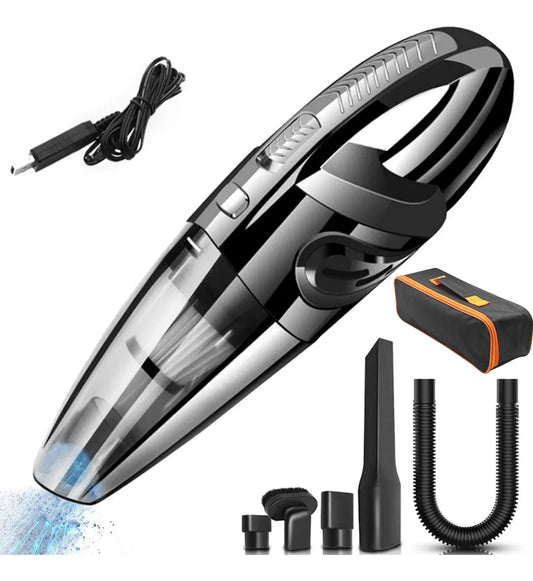 Aspiradora Inalambrica Auto Portatil Limpieza Alta Potencia Color Negro