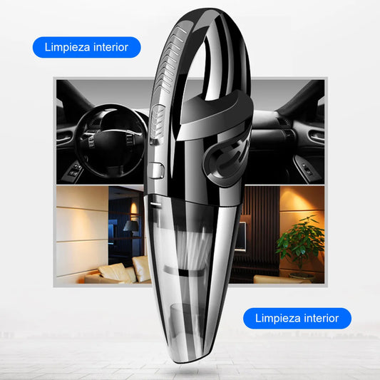 Aspiradora Inalambrica Auto Portatil Limpieza Alta Potencia Color Negro