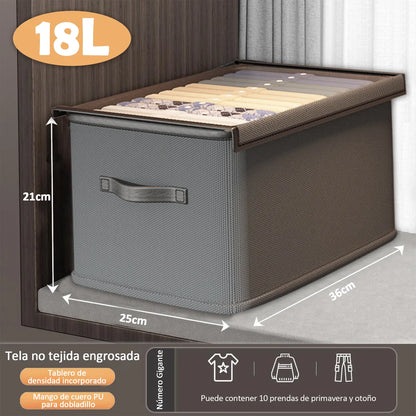 4 Cajas Organizadoras Plegables Closet Ropa Con Tapas 120l