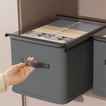 4 Cajas Organizadoras Plegables Closet Ropa Con Tapas 120l