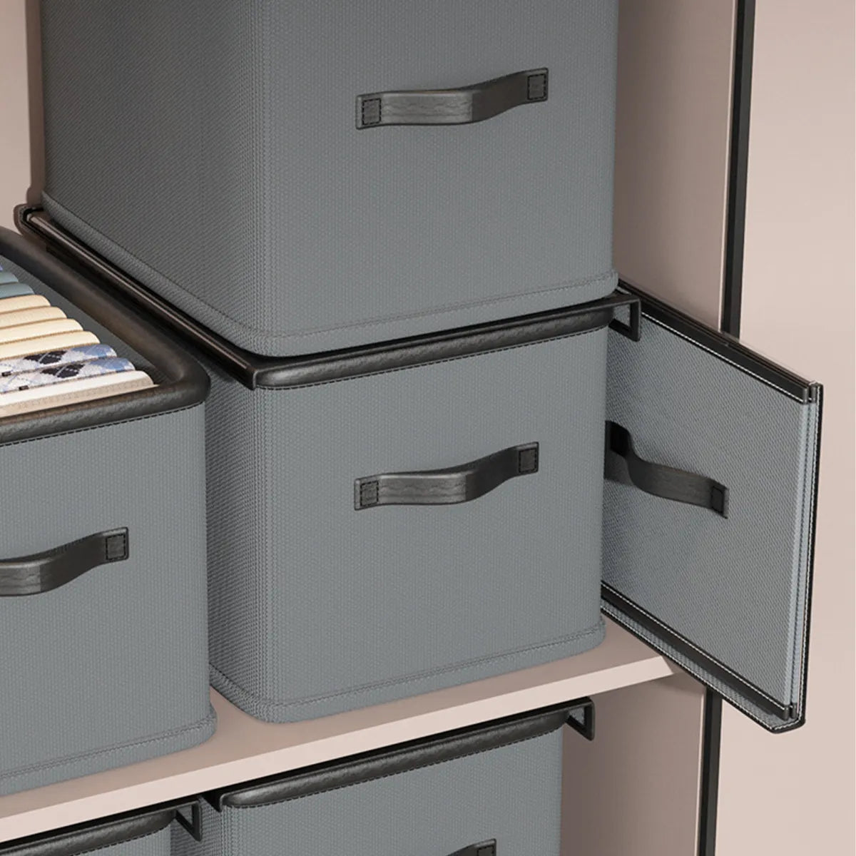 4 Cajas Organizadoras Plegables Closet Ropa Con Tapas 120l