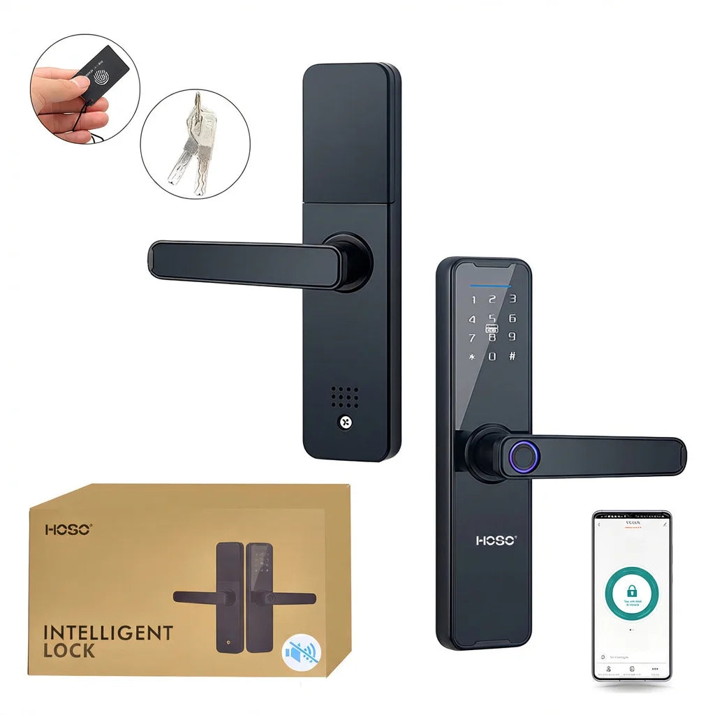 Cerradura Digital Inteligente Huella + NFC + Bluetooth - App Tuya