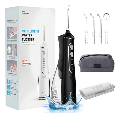 Irrigador Bucal Portátil 300ml - Limpieza Dental Profesional Impermeable