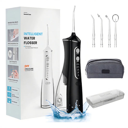 Irrigador Bucal Portátil 300ml - Limpieza Dental Profesional Impermeable