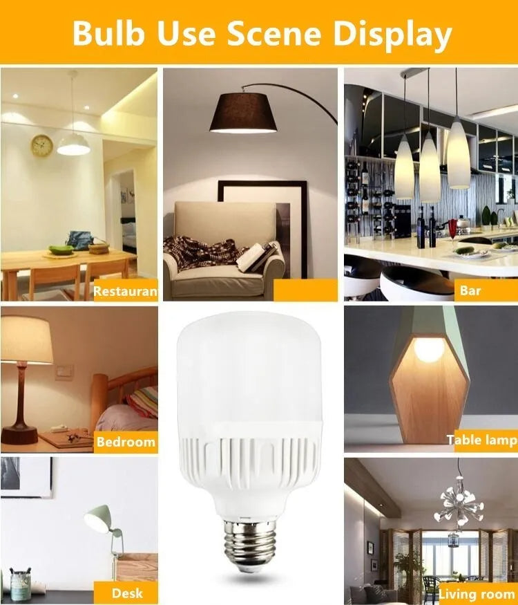 Ampolleta Led Hoso Ampolleta Energy Saving 30w Hogar Dormitorio Tubular 30w 6000k 460lm