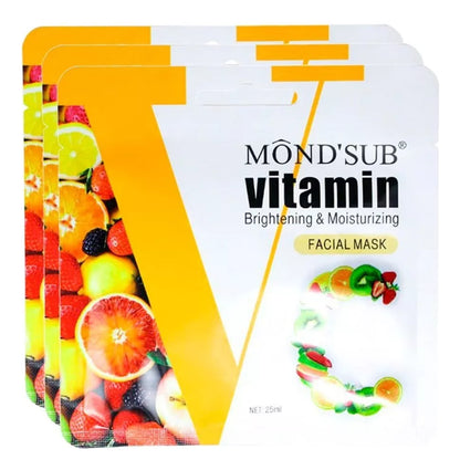 Mascarillas Faciales Vitamina B - C - E  25ml, Mond´sub