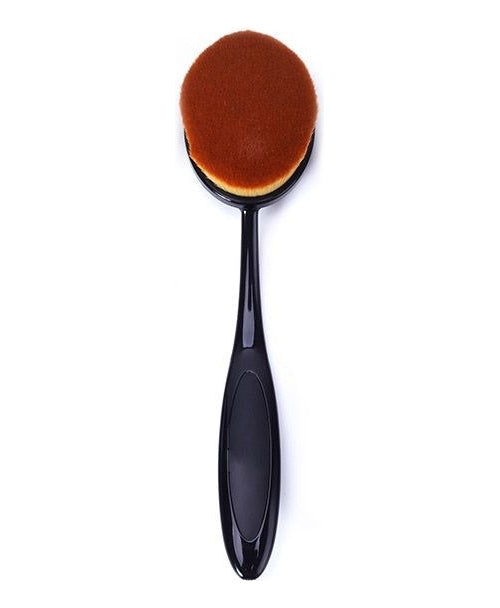 Brocha Cepillo Ovalada Para Aplicar Maquillaje #4 Color Negro