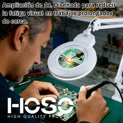 Lámpara Lupa De Aumento Lente Circular Lupa Luz Led