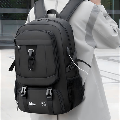 Mochila De Viaje Adultos Laptop 15 Pulgadas Grande Espacio Con Adultos Color Negro