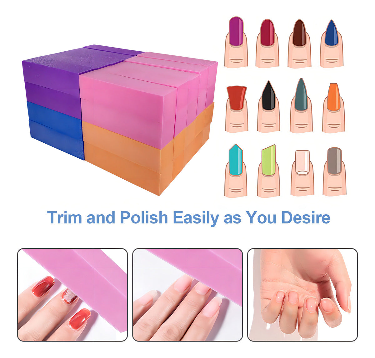 Pack 20 Taco Pulidor Para Manicure