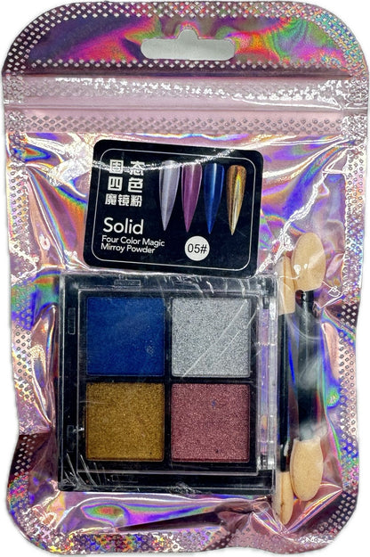 Paleta Efecto Espejo Pigmento - Manicure - Uñas