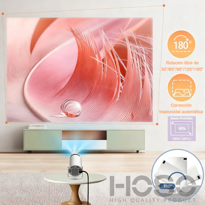 Proyector Portatil HOSO Android TV 1080p