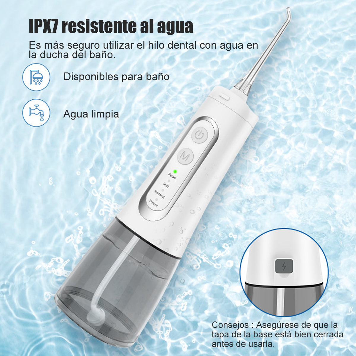 Irrigador Bucal Genérica M139plus Inalámbrico 130 Psi
