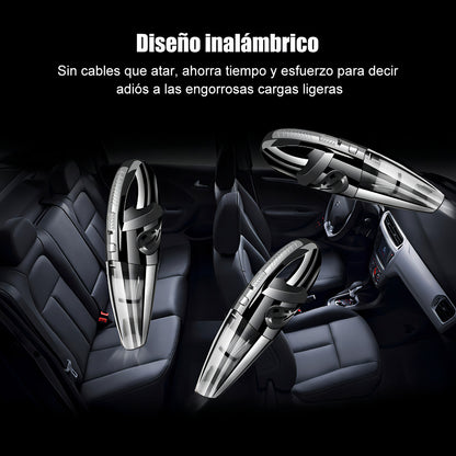 Aspiradora Inalambrica Auto Portatil Limpieza Alta Potencia Color Negro