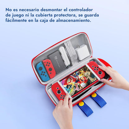 Estuche Funda Para Nintendo Switch Oled Gran Capacidad Viaje