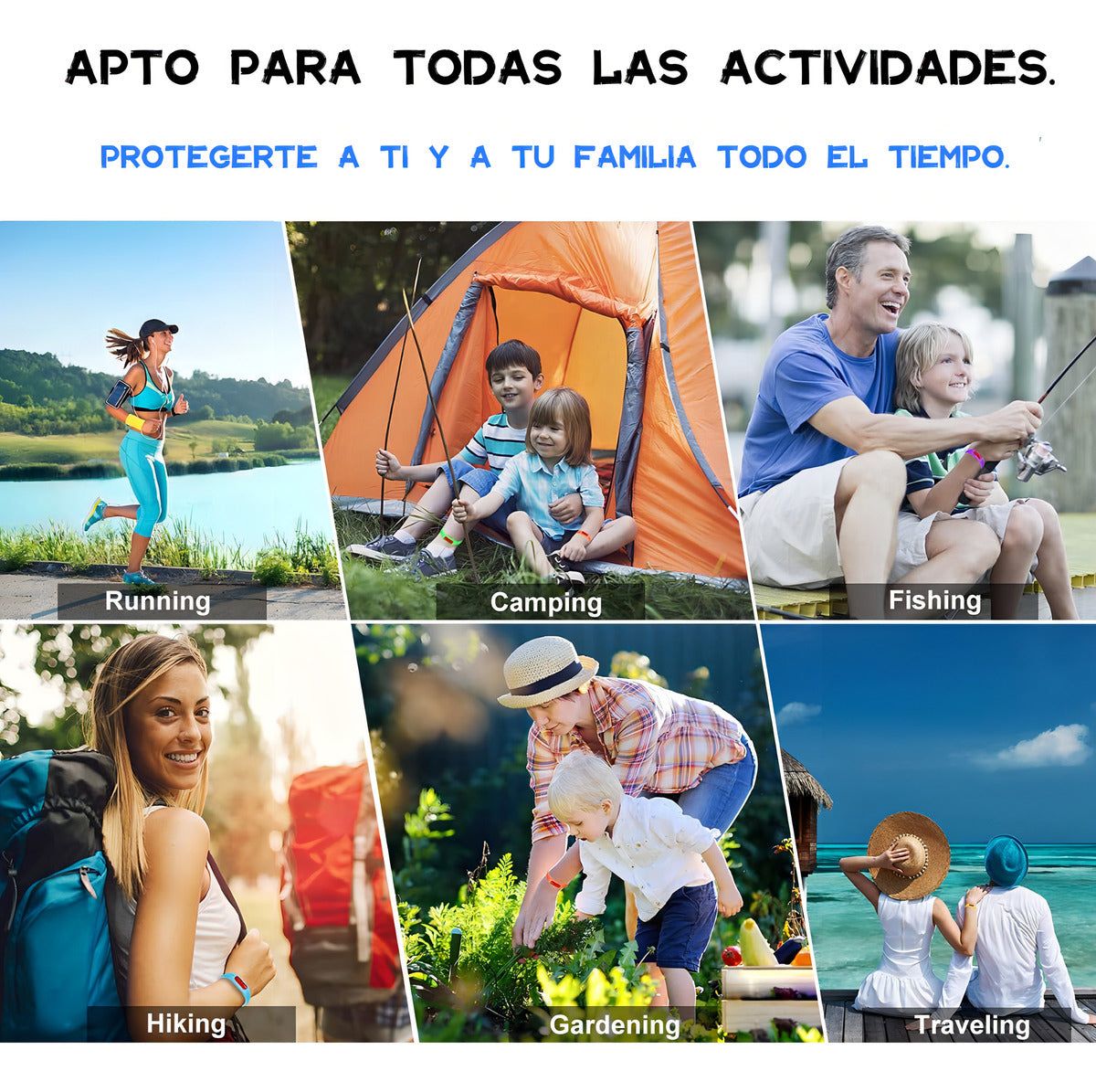 Pulsera Repelente Zancudos Chuño Antimosquitos Insectos 3pcs