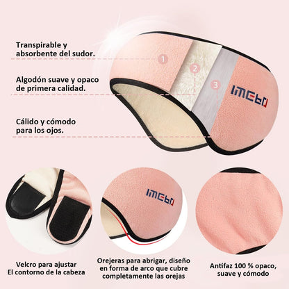 Antifaz Para Dormir con Tapones de Oídos - 3 Colores