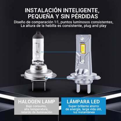 Luces Led Auto D8 En Línea Ultra-brillante Foco H3 H4 H7 H11