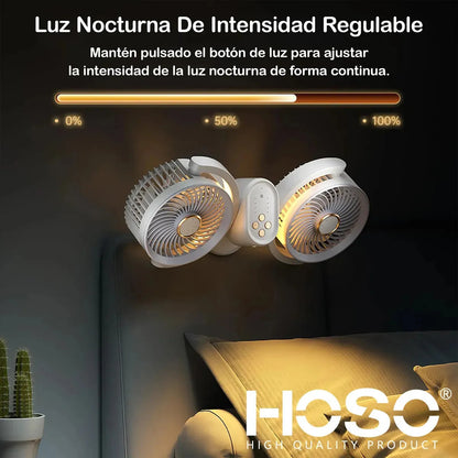 Ventilador De Mesa Moderno Dos Cabezas Ajustables 4 Velocida 12.7 Cm