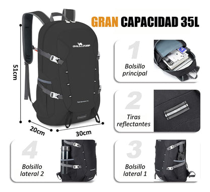 Bolso Viaje Deportivo 50l Multiusos Con Múltiples Bolsillos