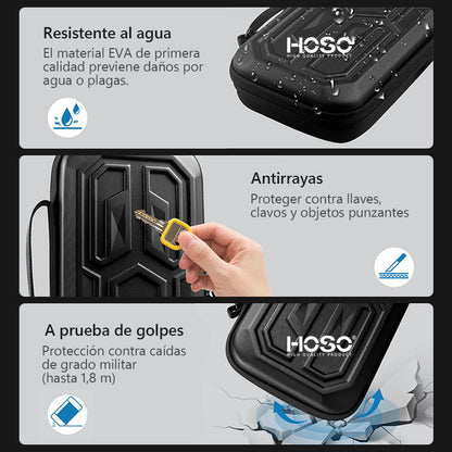 Bolso Estuche Funda 8 En 1 Para Nintendo Switch 2 Color Negro