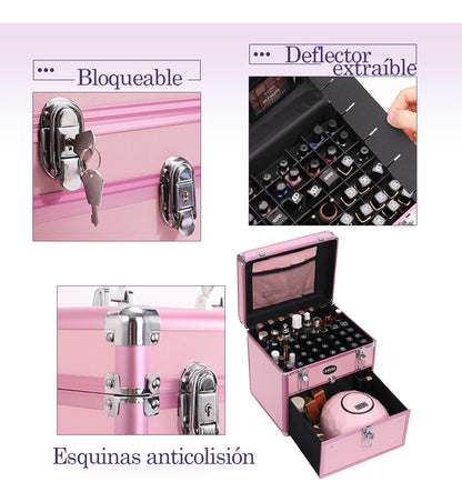 Maleta De Manicurista Profesional Multiuso Gran Espacio