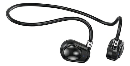 Audífono Inalámbrico Bluetooth Deporte Sonido De Alta Calida Color Negro Luz Azul Acero