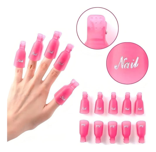 Pinzas Hoso Para Remover Esmalte Permanente Uñas Gel Caja X10