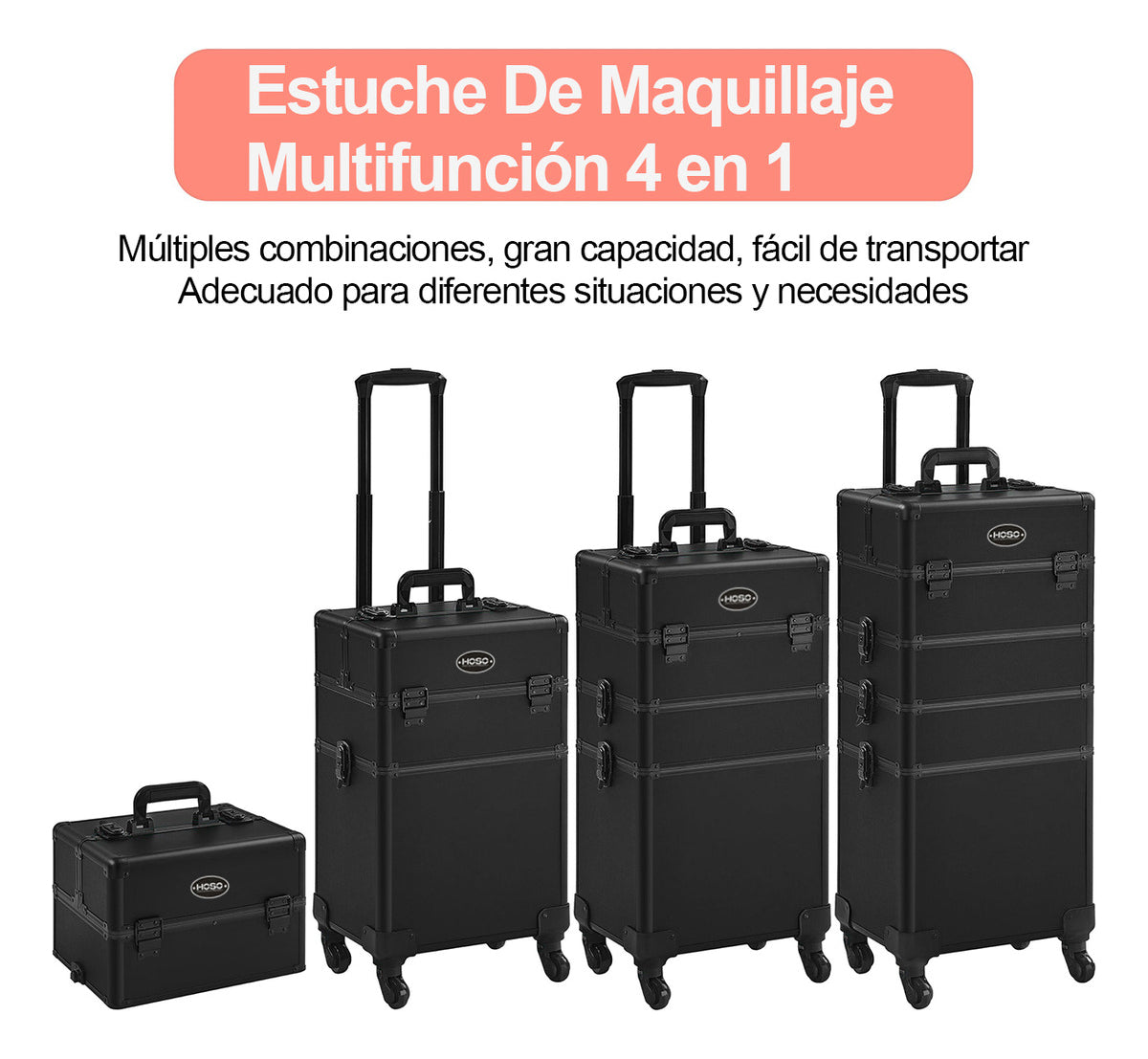 Maleta Maquillaje Profresional Con Ruedas Gran Capacidad