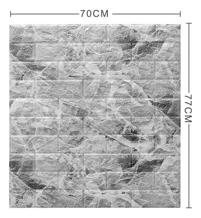 Pegatina De Pared Decorativa 3d10pcs Mármol Ladrillo Veteado