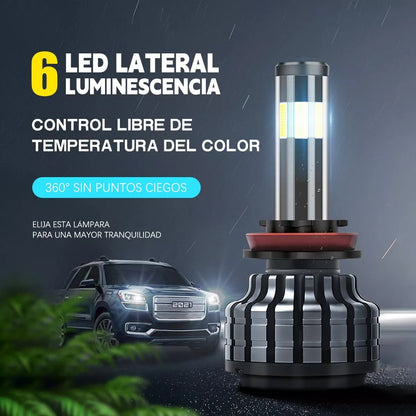 Luces Autos Led Iluminar Por 360 Grados H1 H3 H4 H7 H8 H11