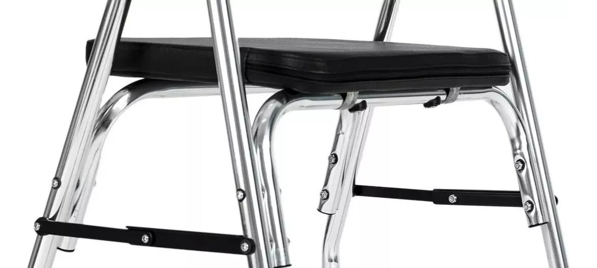 Andador Plegable Ortopédico Adulto Mayor Hoso 2 Ruedas Asiento Aluminio