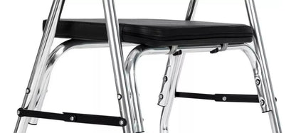 Andador Plegable Ortopédico Adulto Mayor Hoso 2 Ruedas Asiento Aluminio