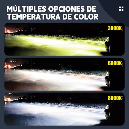 Luces Autos Led Iluminar Por 360 Grados H1 H3 H4 H7 H8 H11