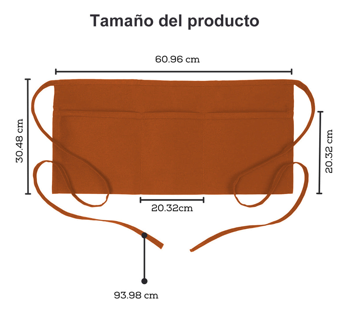 Pechera Delantal Mezclilla Mesero Cocina Bar Comedor Mujer