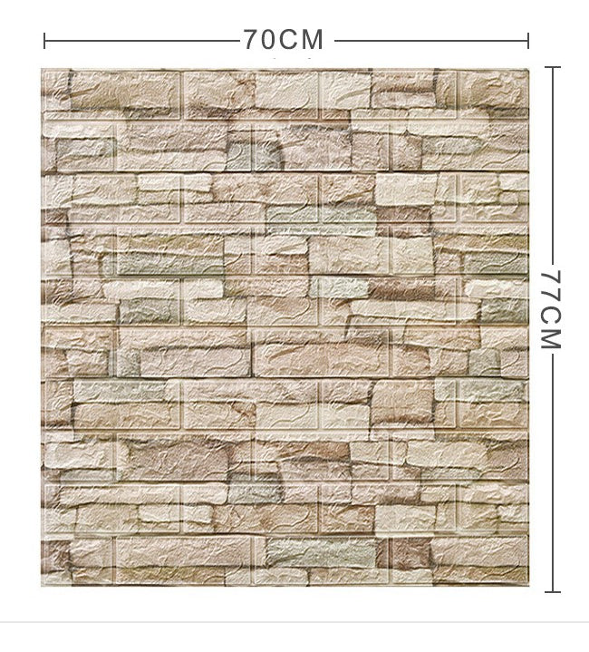 Pegatina De Pared Decorativa 3d10pcs Mármol Ladrillo Veteado