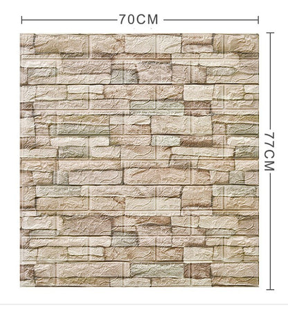 Pegatina De Pared Decorativa 3d10pcs Mármol Ladrillo Veteado