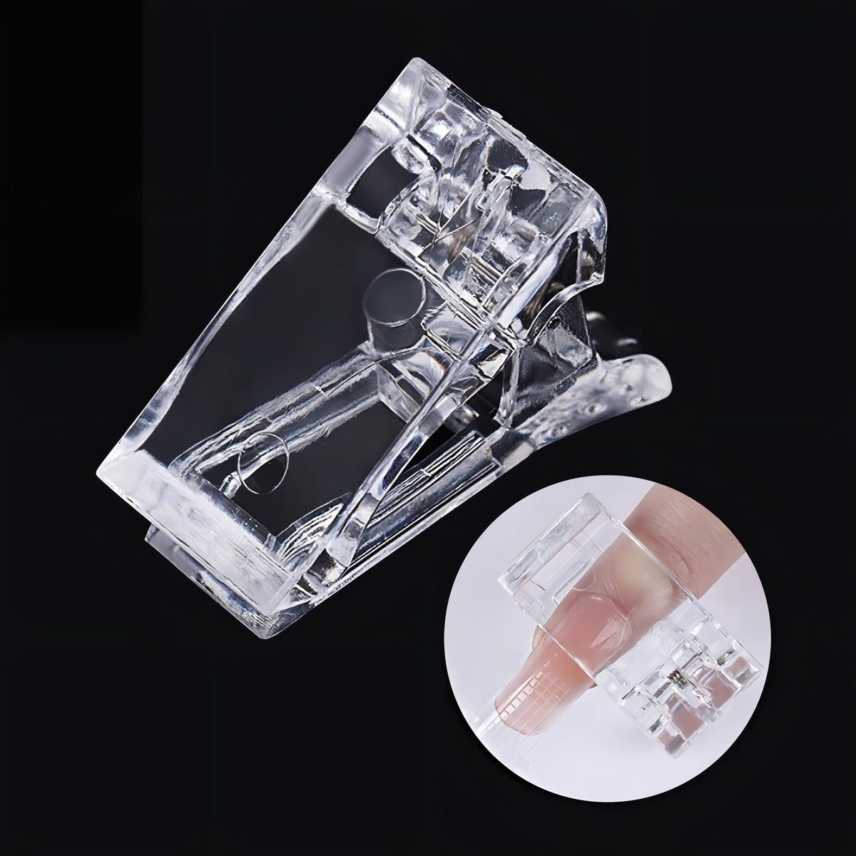 3 Pinza Para Polygel O Clip Para Moldes Dual System Polygel